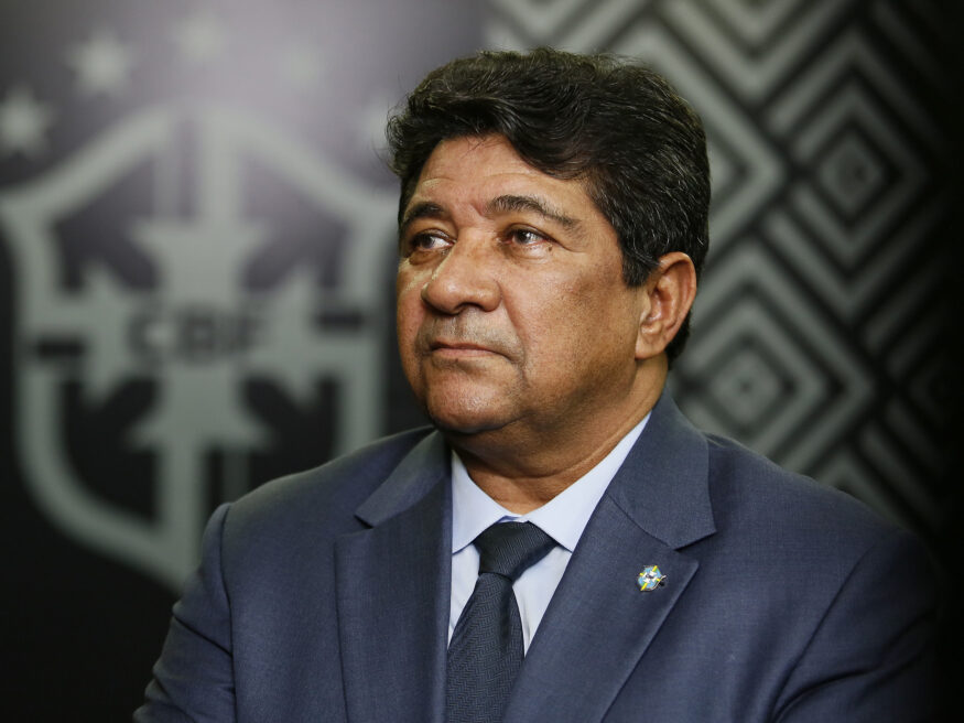 Presidente da CBF, Ednaldo Rodrigues, fala pela primeira vez sobre denúncia de Renato em jogo do Grêmio