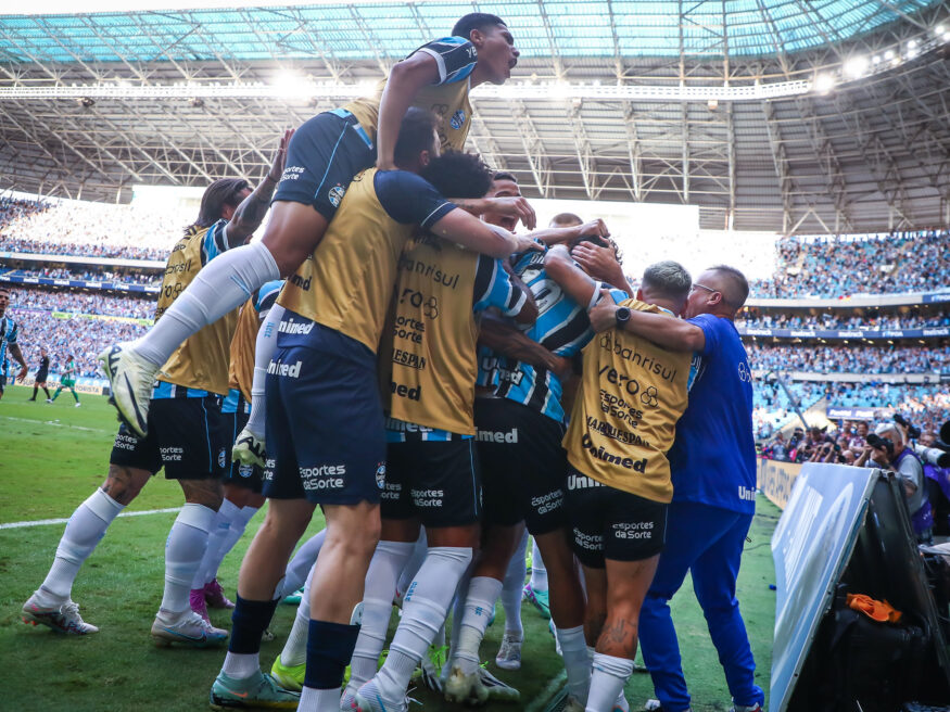 Grupo de jogadores do Grêmio