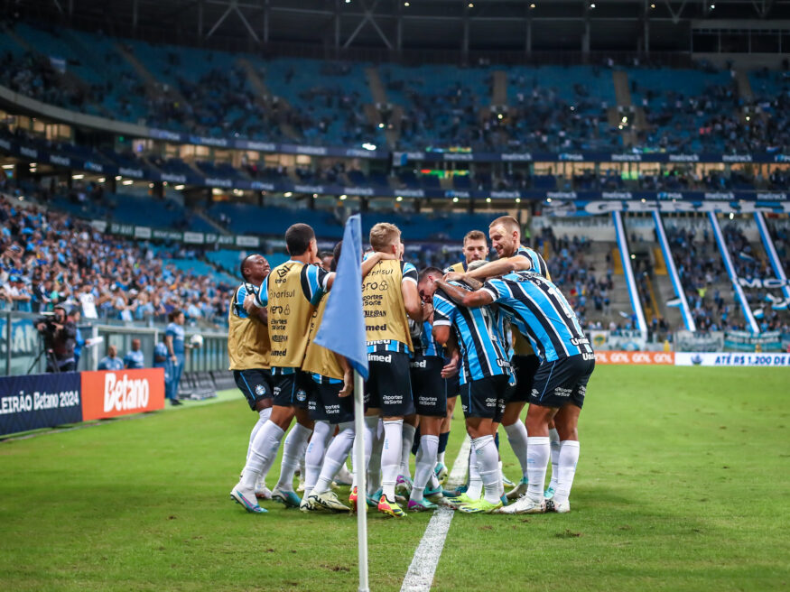 Grupo de jogadores do Grêmio