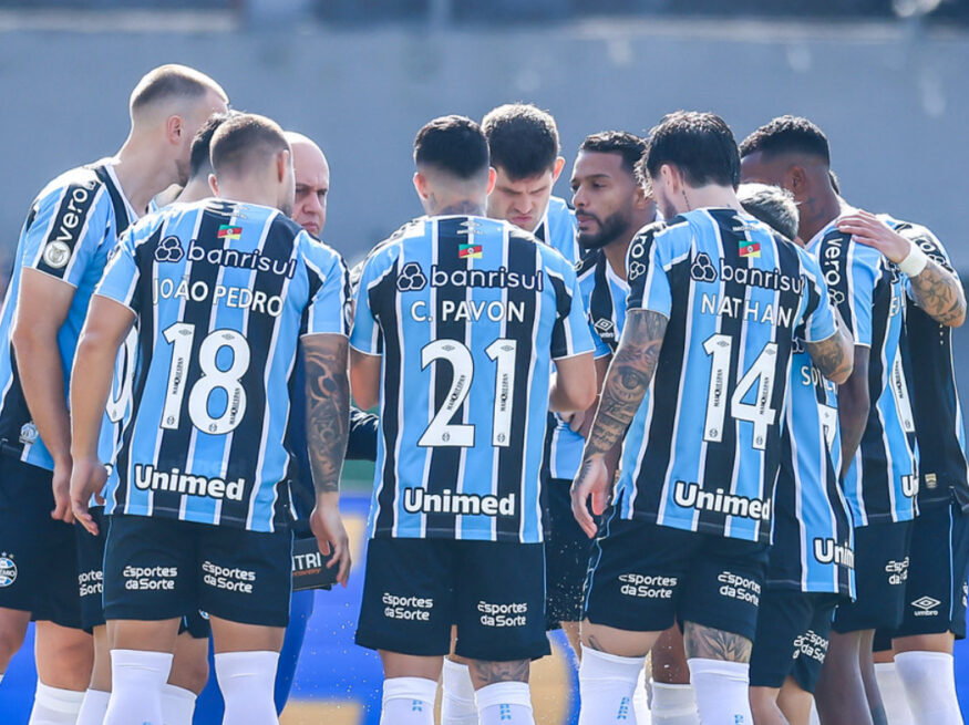 Grupo de jogadores do Grêmio