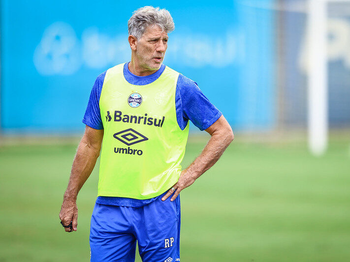 Renato em treino do Grêmio