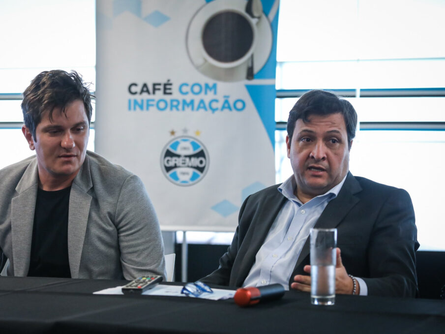 Alberto Guerra e Antonio Brum, dirigentes do Grêmio